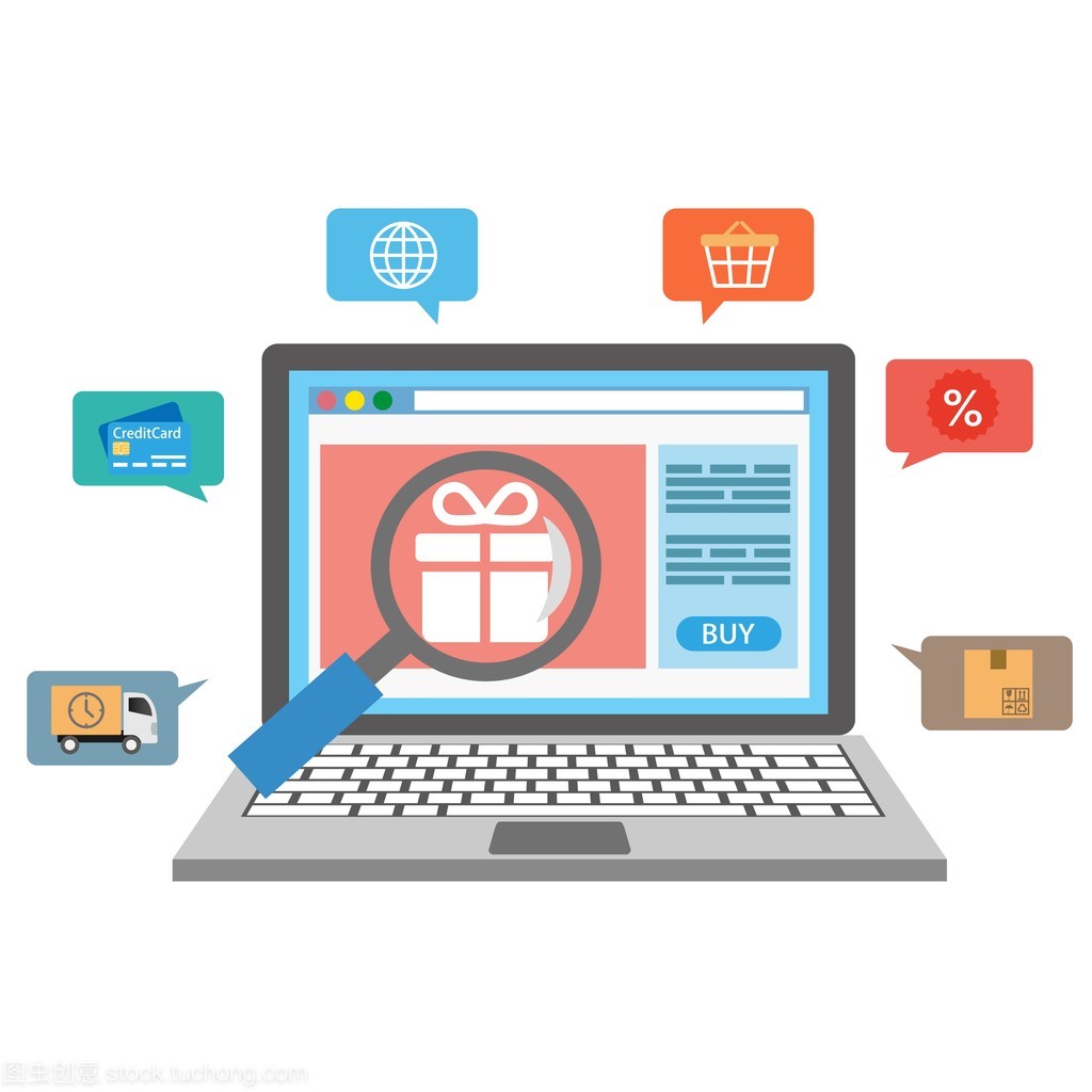 指尖轻触，世界触手可及 在线购物图标背后的电子商务服务革新